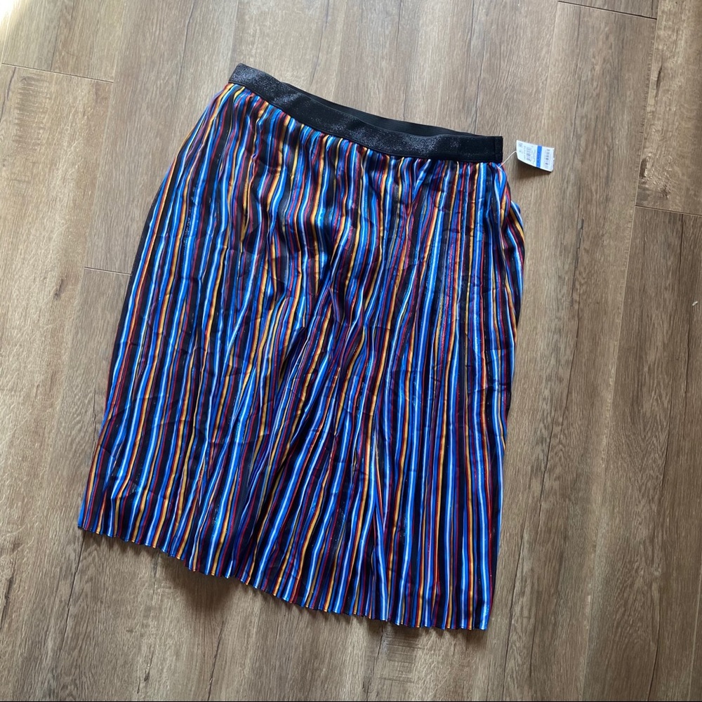 Macy’s INC Shiny Multi Color Midi Skirt